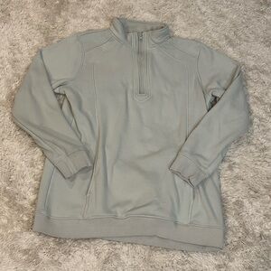 Mono B Women’s Light Blue Quarter-Zip Sweater